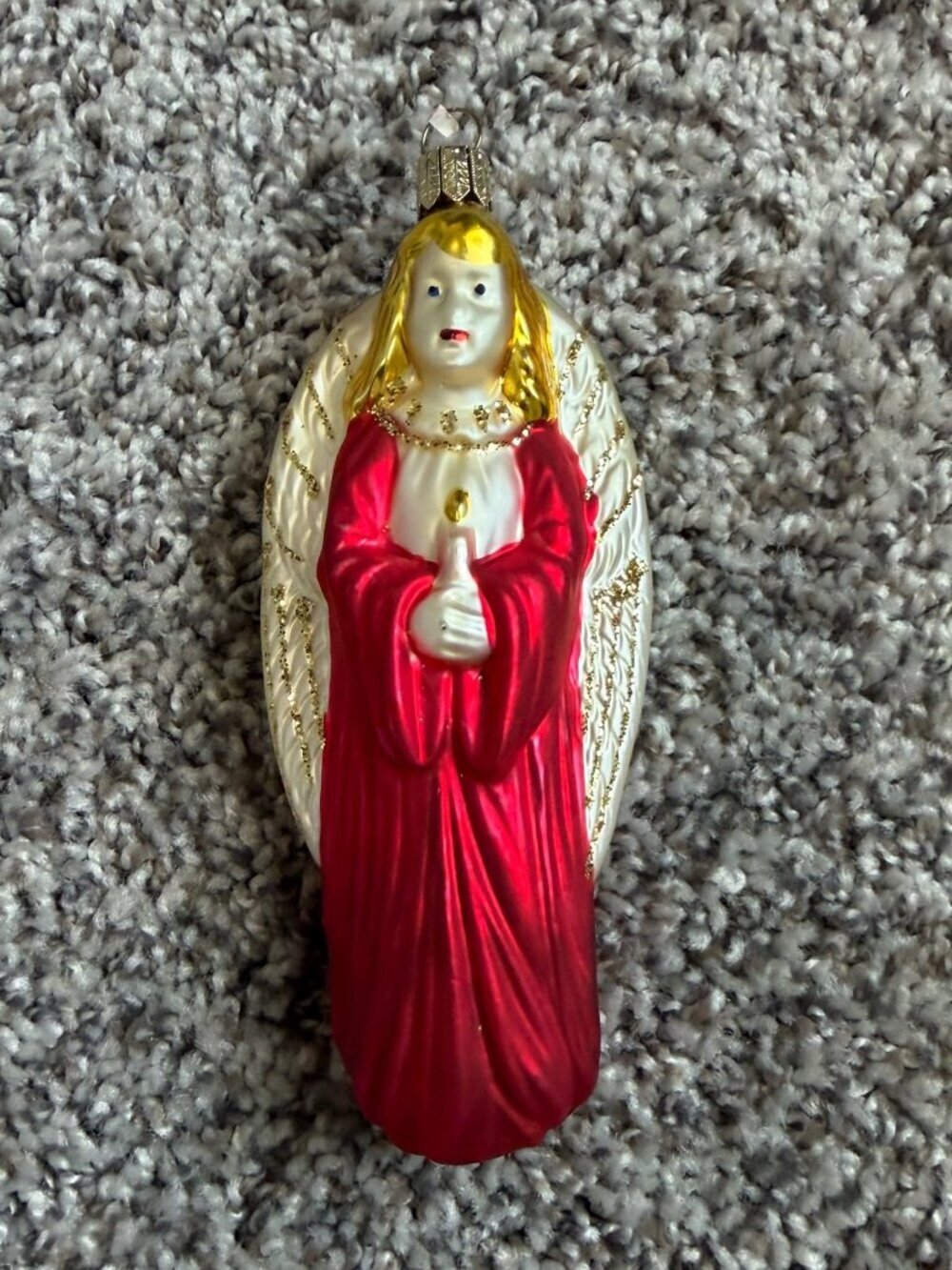 Vintage "Angel" Glass Ornament Christmas Holiday.